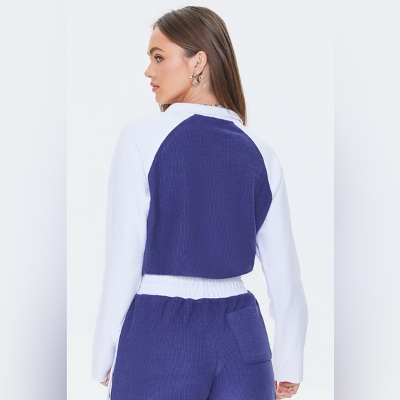 Forever 21 colorblock sweater EMBROIDERED BEVERLY HILLS PULLOVER - Picture 7 of 7